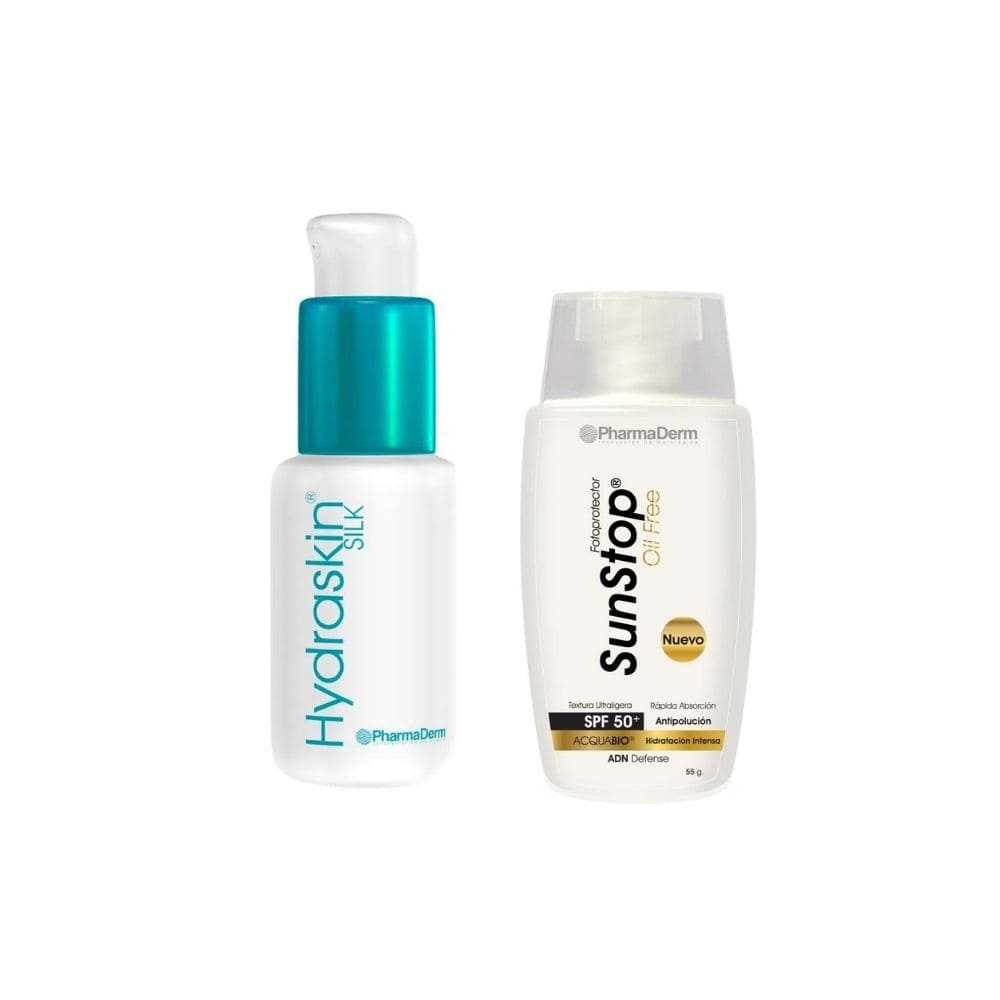Pharmaderm Kit Hydraskin Silk + Sunstop Oil Free