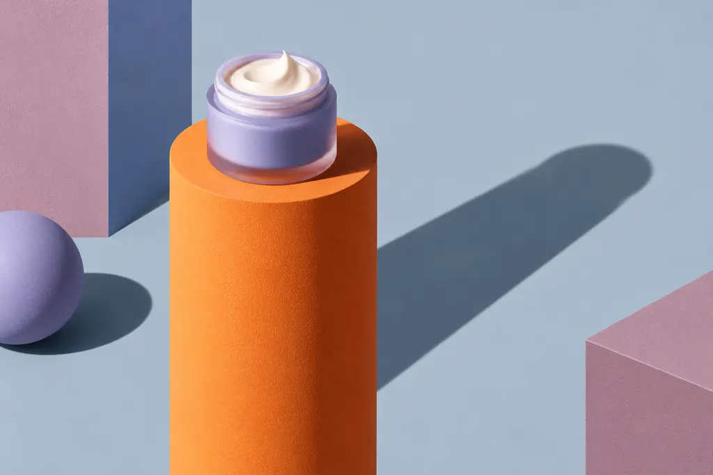 Crema reafirmante sobre un pedestal