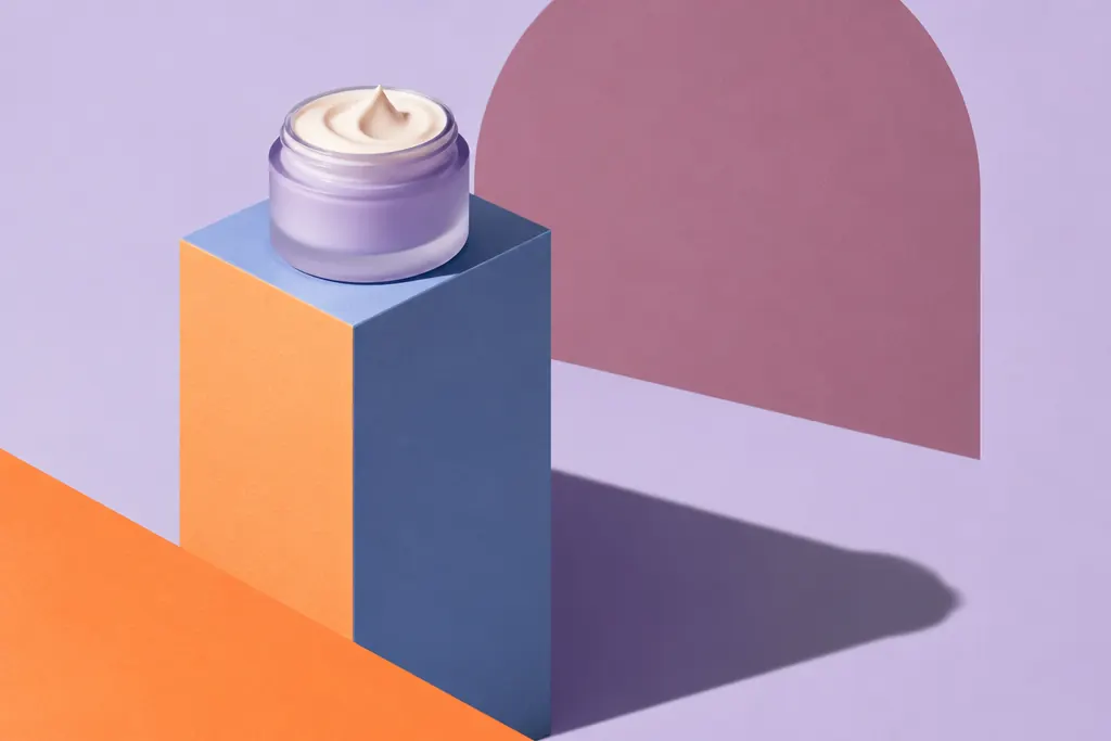 Crema reafirmante sobre un pedestal